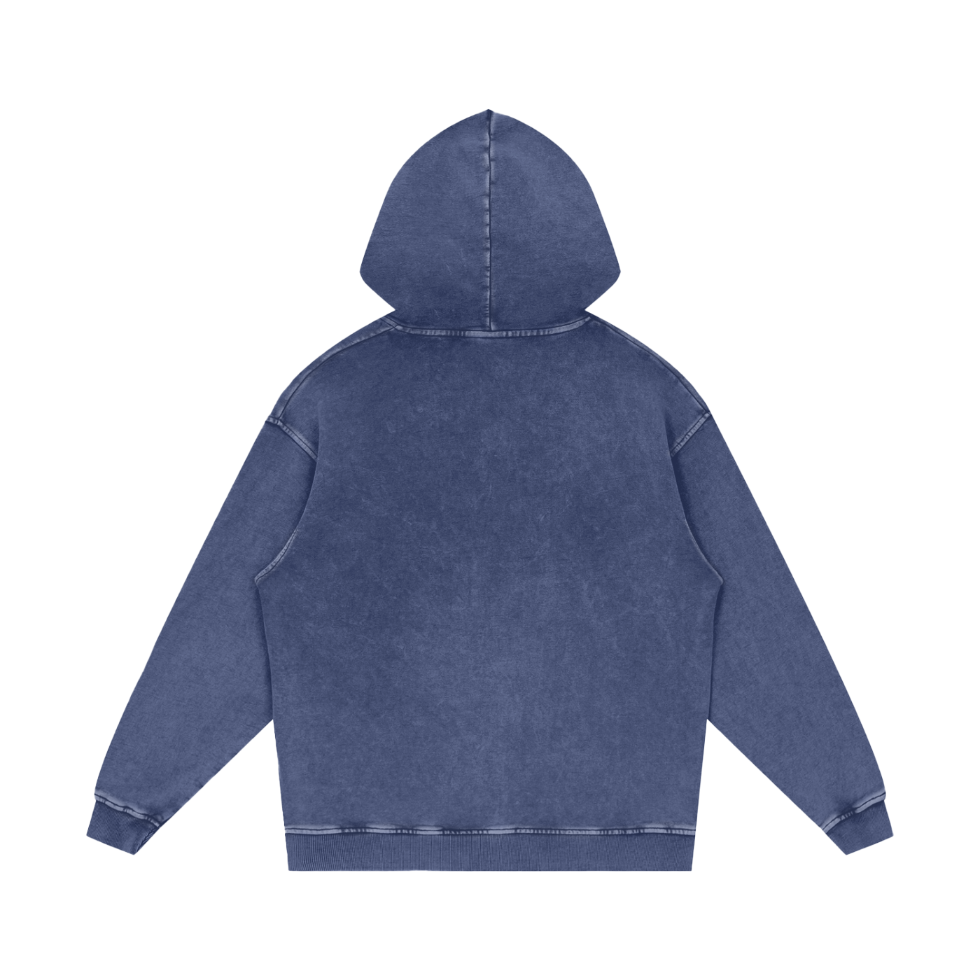 acid washed loose cotton hoodie