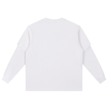 Layered Long Sleeve Oversized Tee