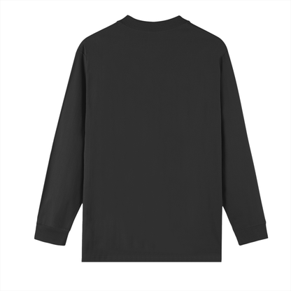 Crew Neck Heavyweight 100% Cotton Drop Shoulder Long Sleeve Shirt 270 GSM