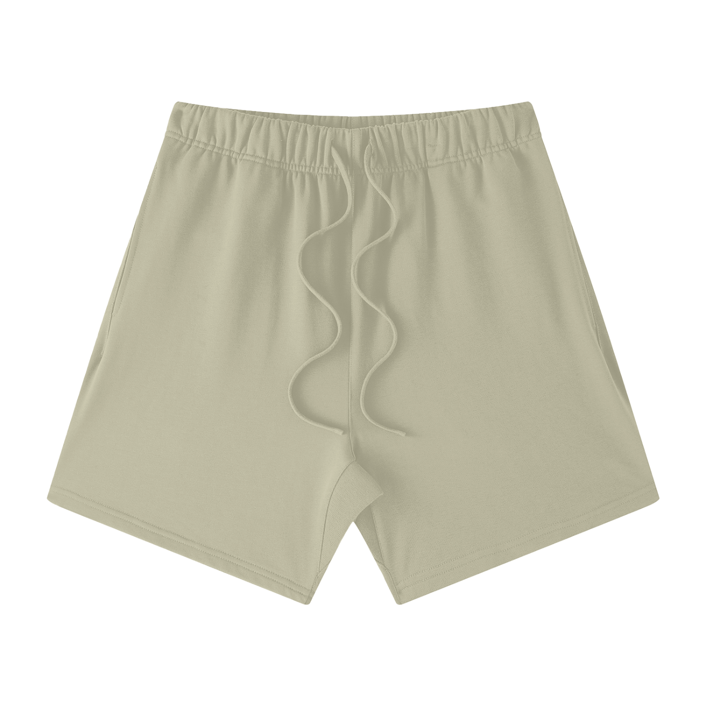 earth tone loose fit cotton shorts