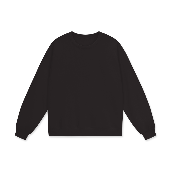 streetwear heavyweight drop shoulder oversized sweatshirt 460 gsm