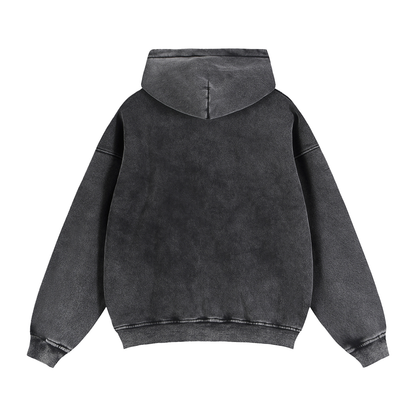 Zip-Through Boxy Fleece Hoodie