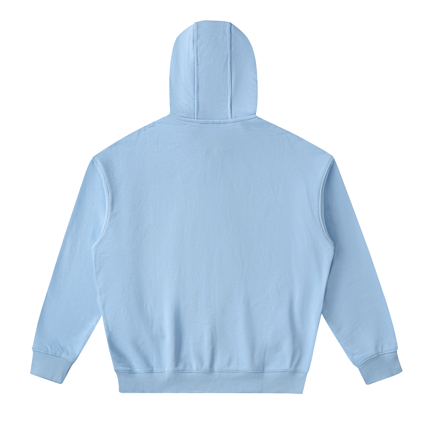 drop-shoulder zip up hoodie