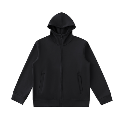 Essential Heavyweight High Neck Zip-Up Hoodie