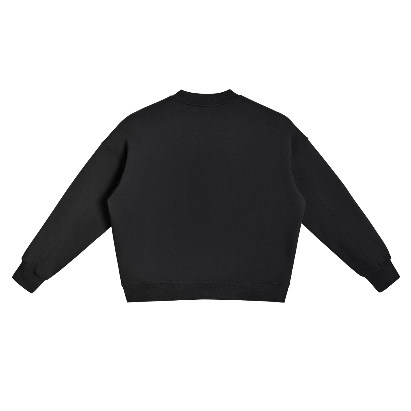 fleece side slit crewneck sweatshirt