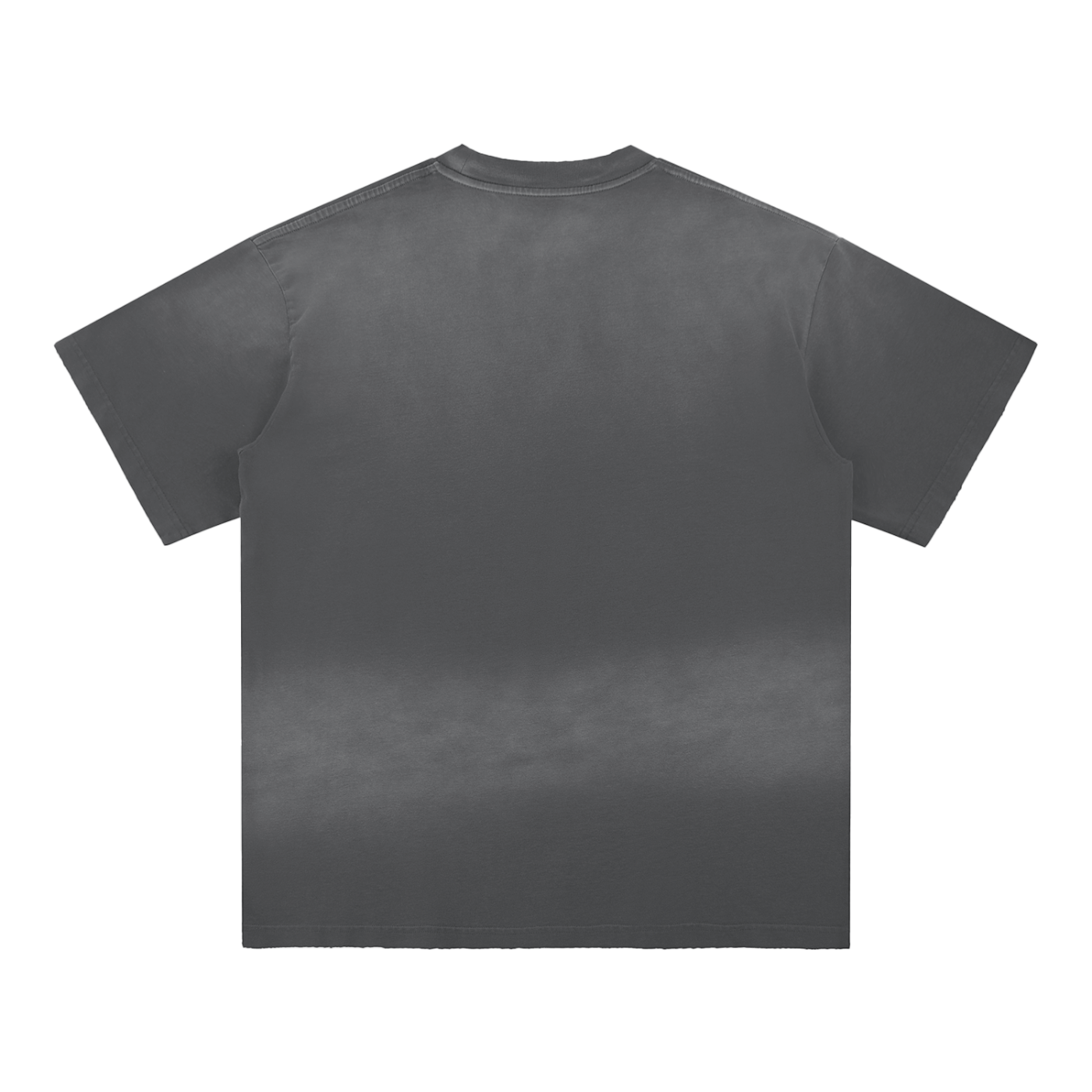 sun fade hand-frayed cotton t-shirt