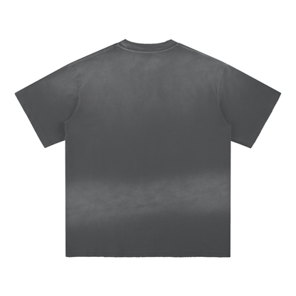 Sun Fade Hand-Frayed Cotton T-Shirt