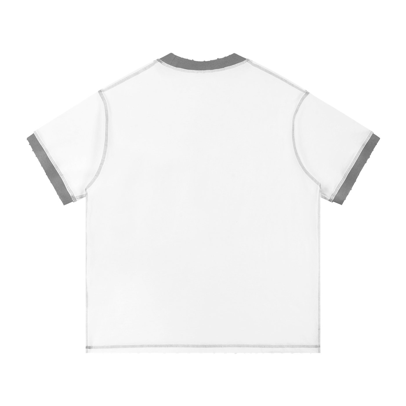 contrast-stitched cotton t-shirt