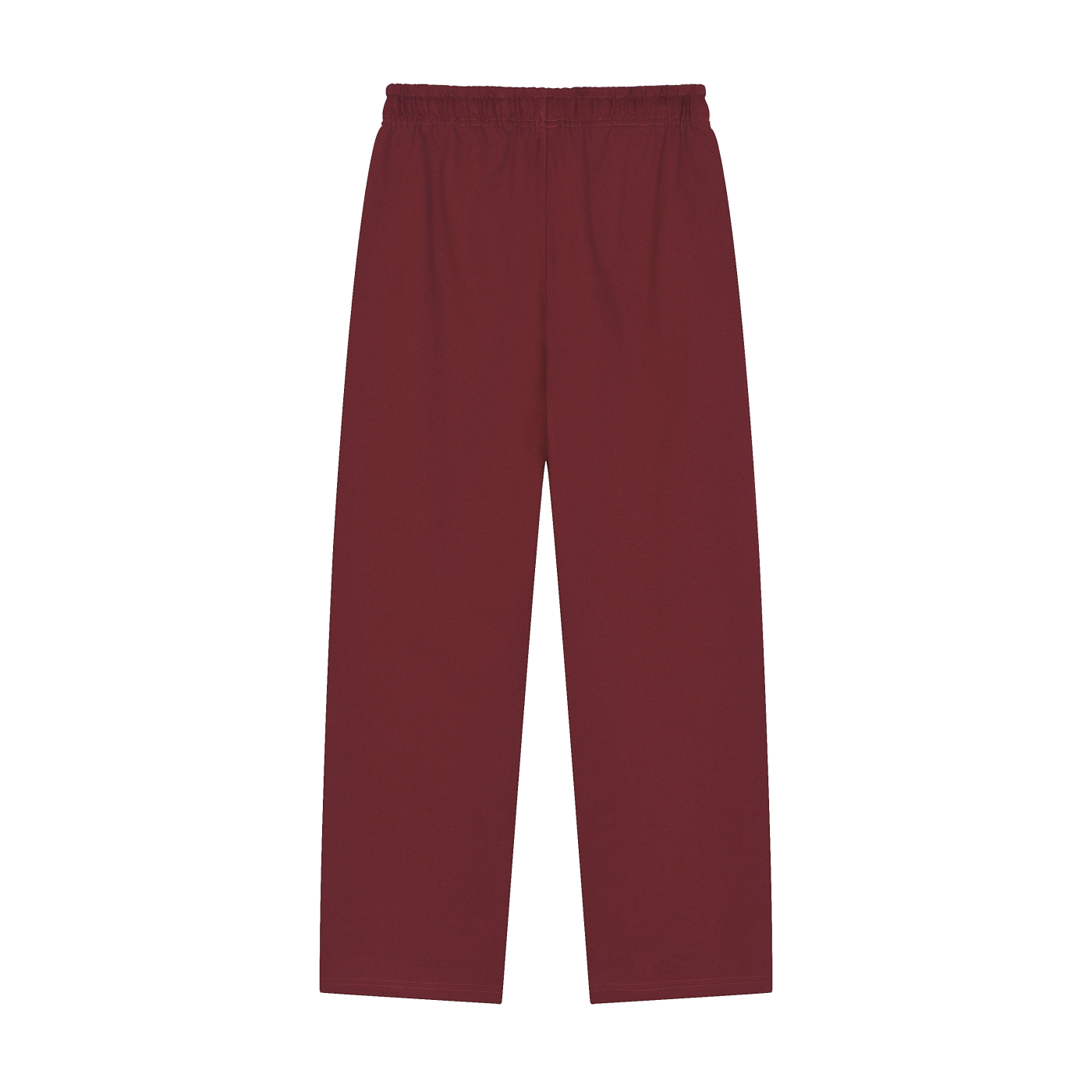 solid colour straight-leg joggers