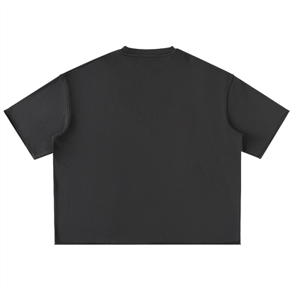 Washed Rolled Hem Half Sleeve T-Shirt