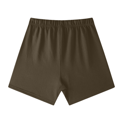 Earth Tone Loose Fit Cotton Shorts