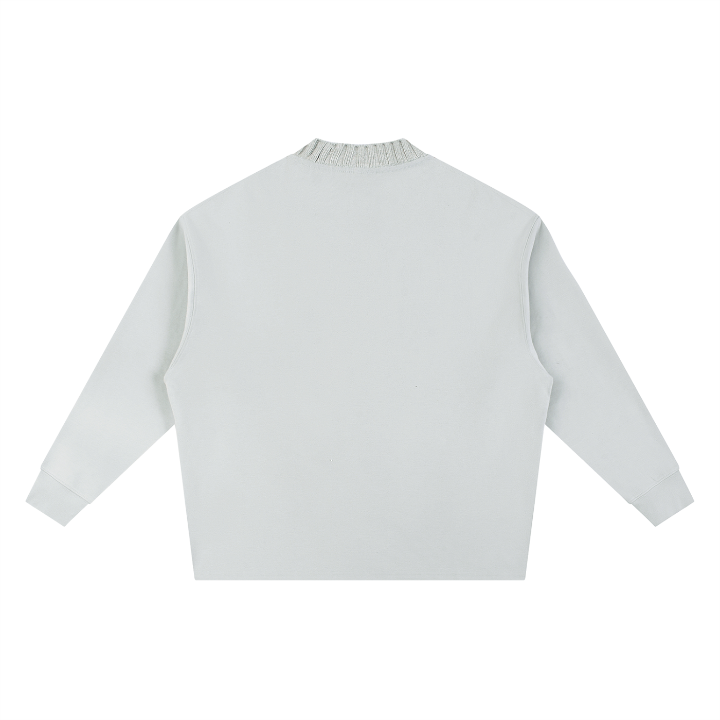 knitted round neck oversize sweatshirt