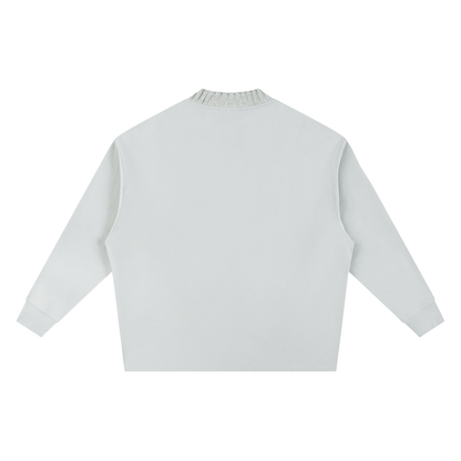 Knitted Round Neck Oversize Sweatshirt