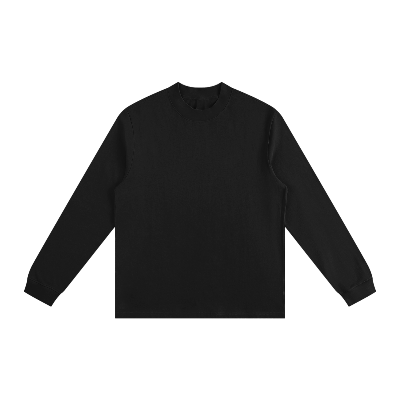 essential non-shrink mock neck sweatshirt