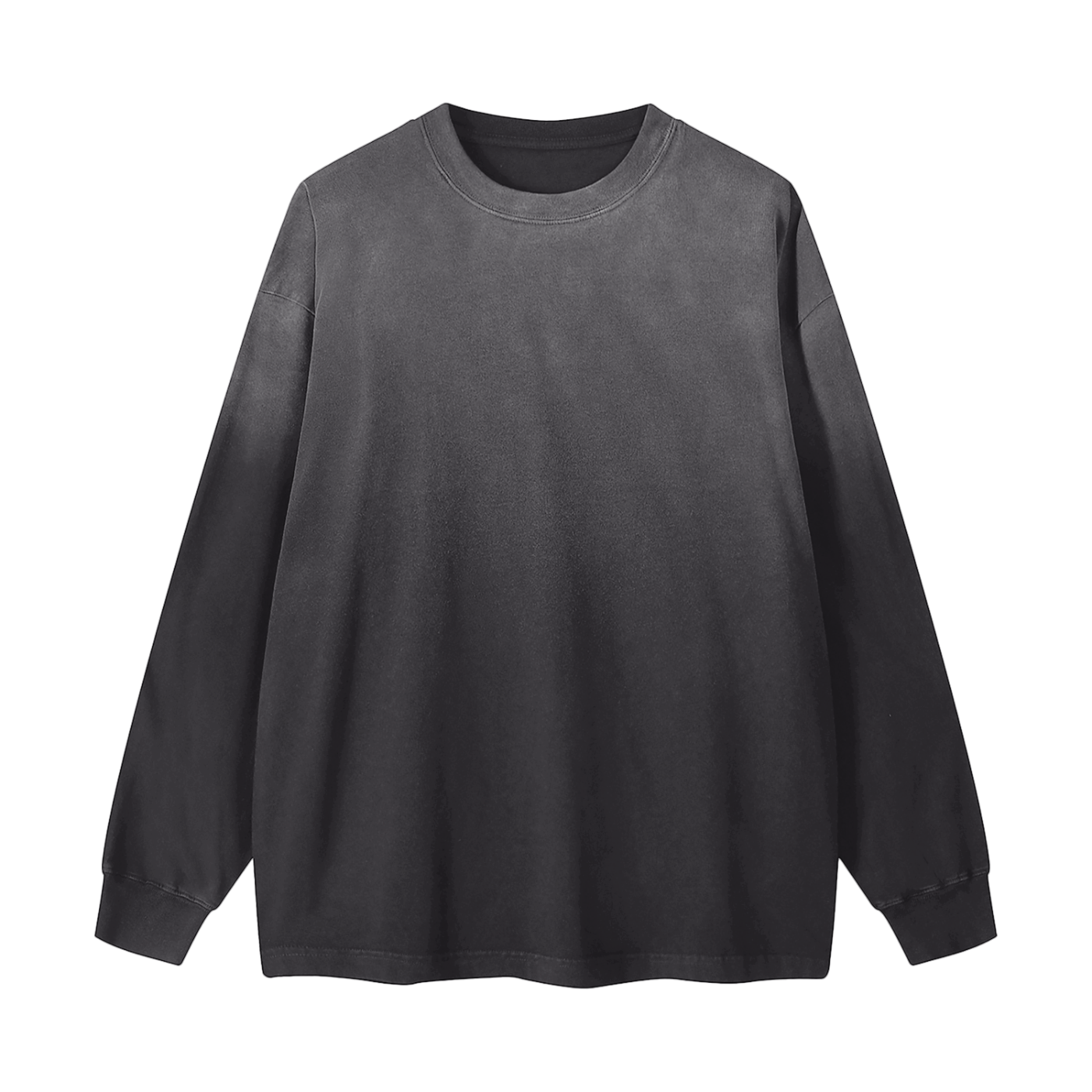 gradient washed long sleeve t-shirt