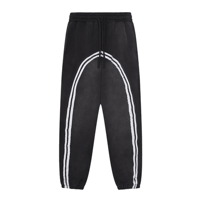 Sun Fade Contrast Tape Fleece Jogged Joggers