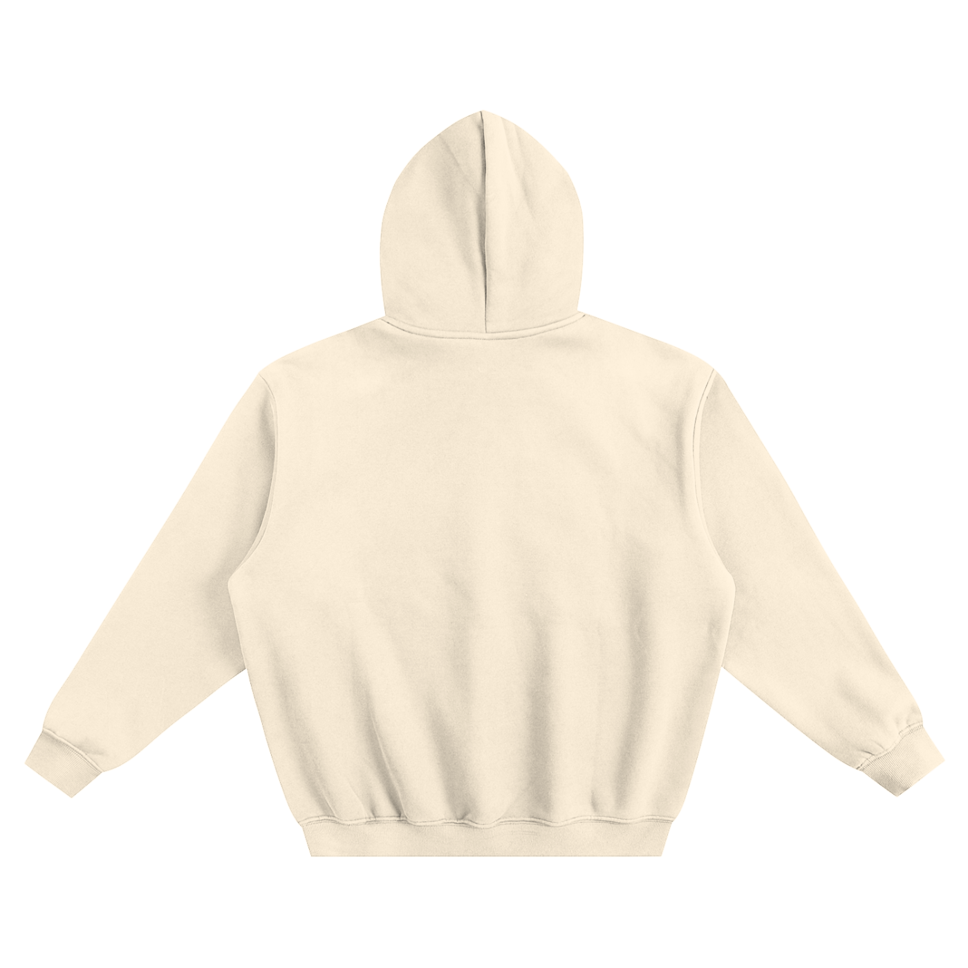 fleeced boxy hoodie