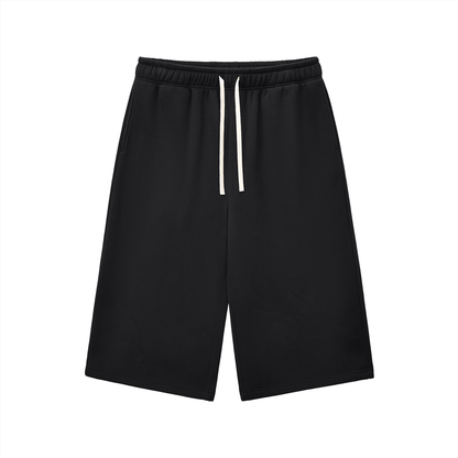 Relaxed Drawstring Three-Quarter Joggers