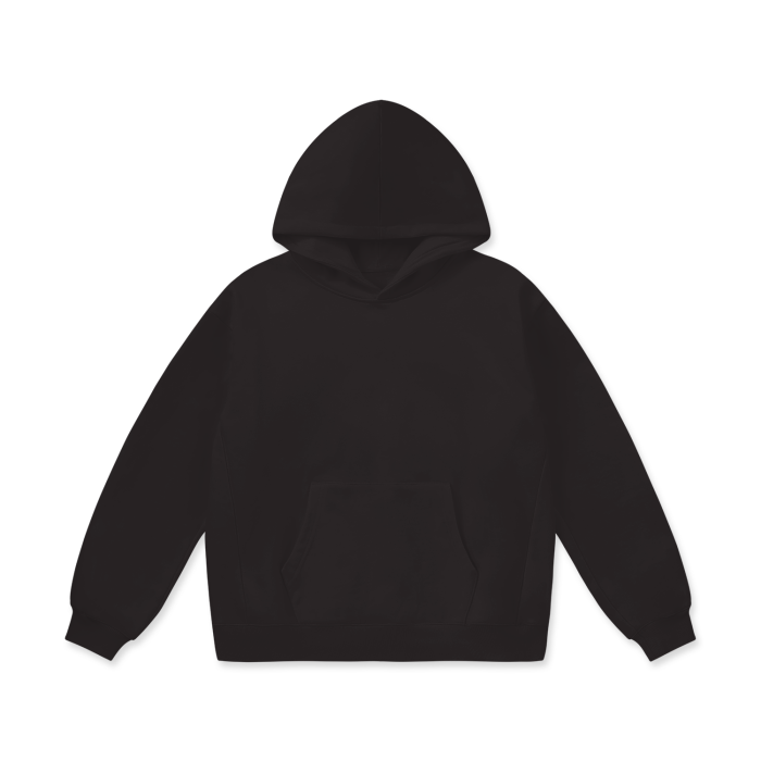 oversized heavyweight fleece hoodie 460 gsm