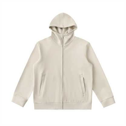 Essential Heavyweight High Neck Zip-Up Hoodie