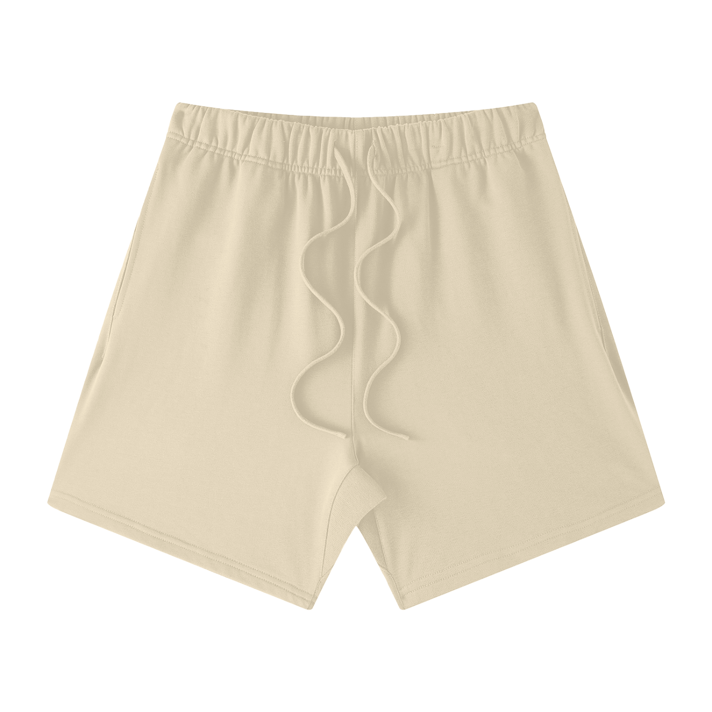 earth tone loose fit cotton shorts