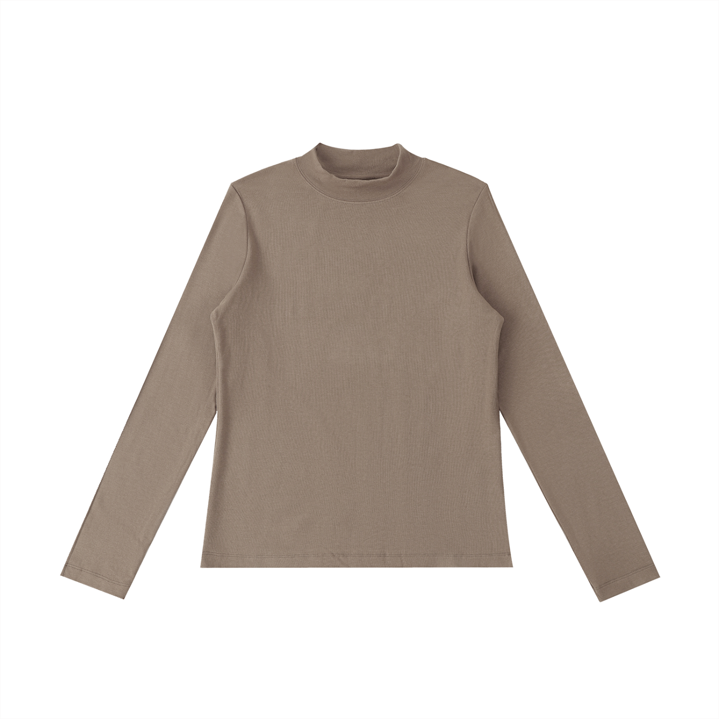 essential mock neck long sleeve t-shirt