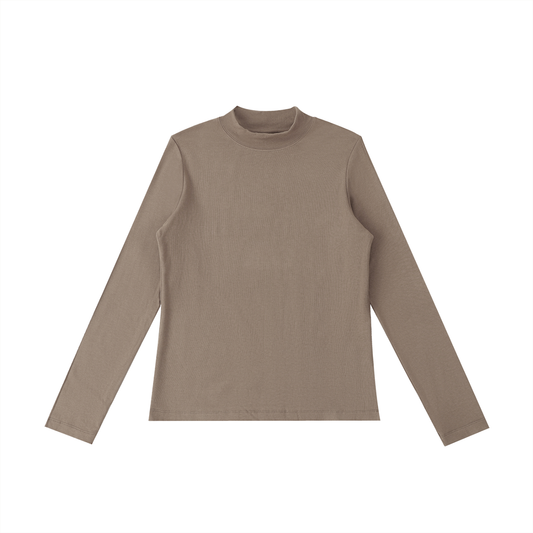 Essential Mock Neck Long Sleeve T-Shirt