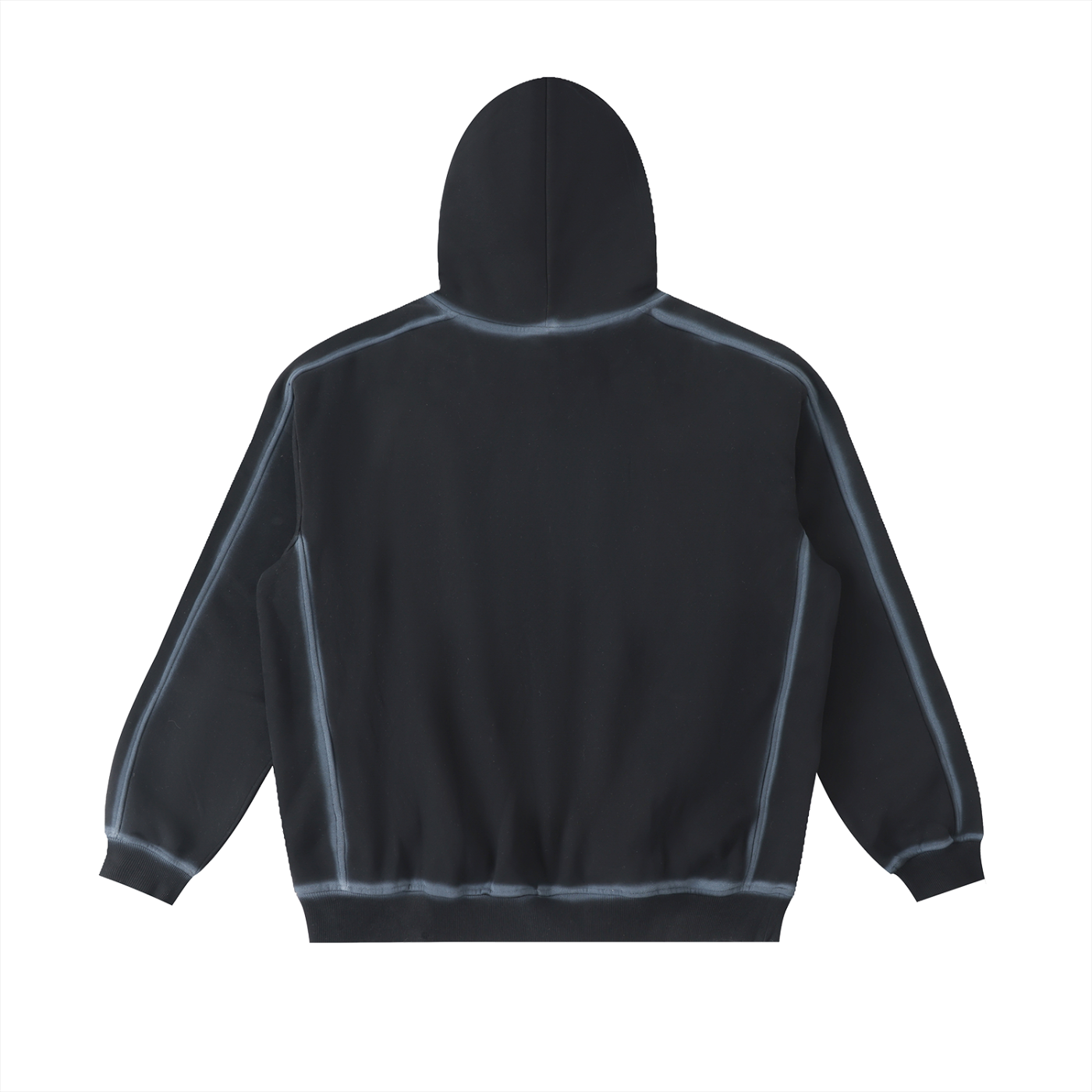 sunfaded edge fleece hoodie
