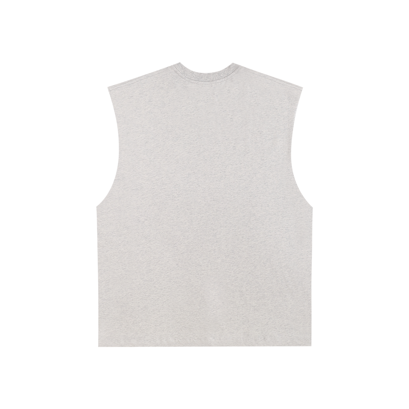 raw edge cotton tank top