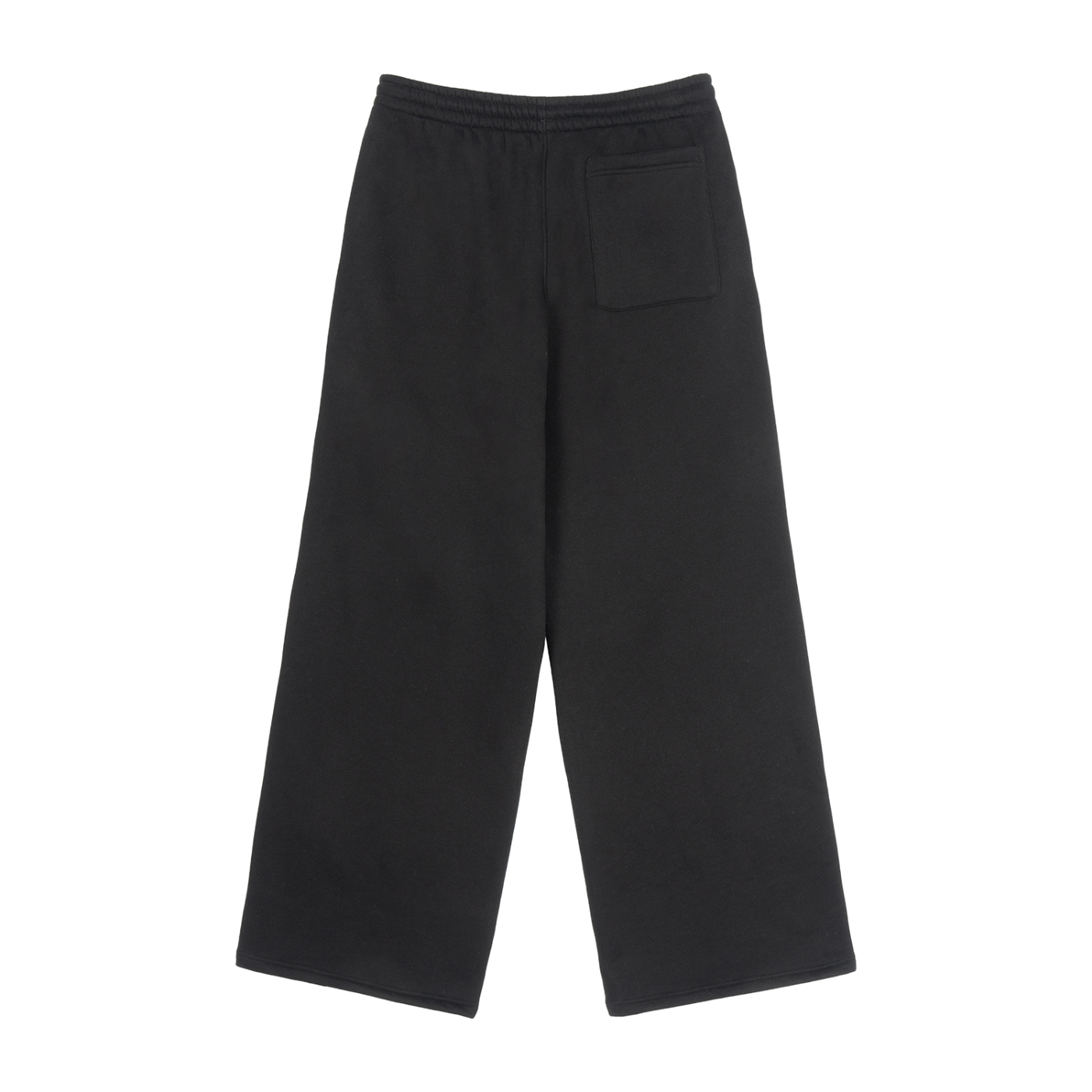 fleece drawstring straight-leg joggers