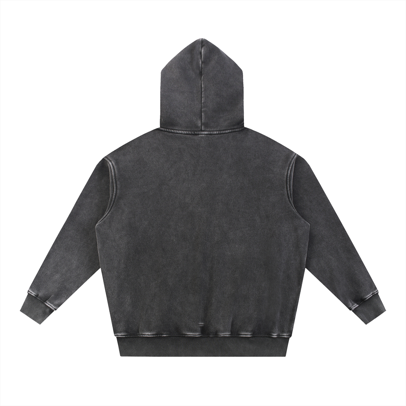 acid wash fleece oversize hoodie