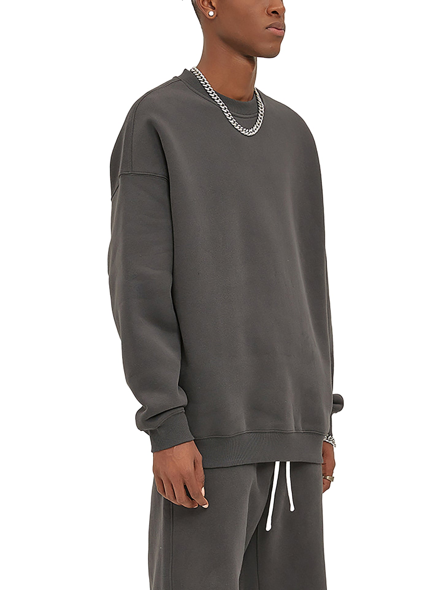 fleeced sweatshirt