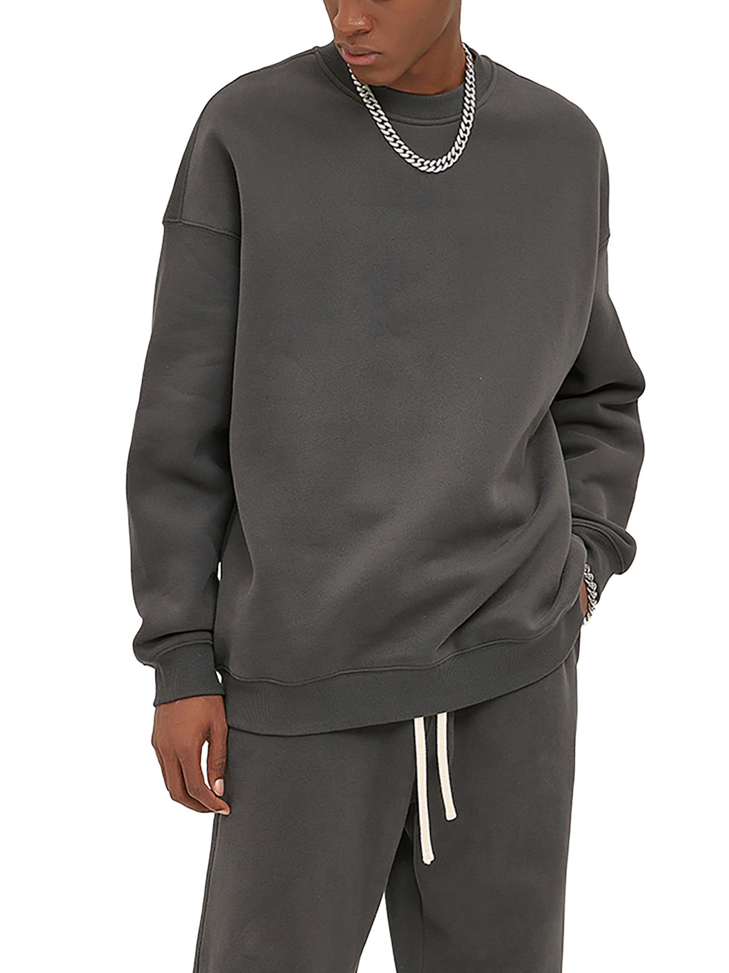 fleeced sweatshirt