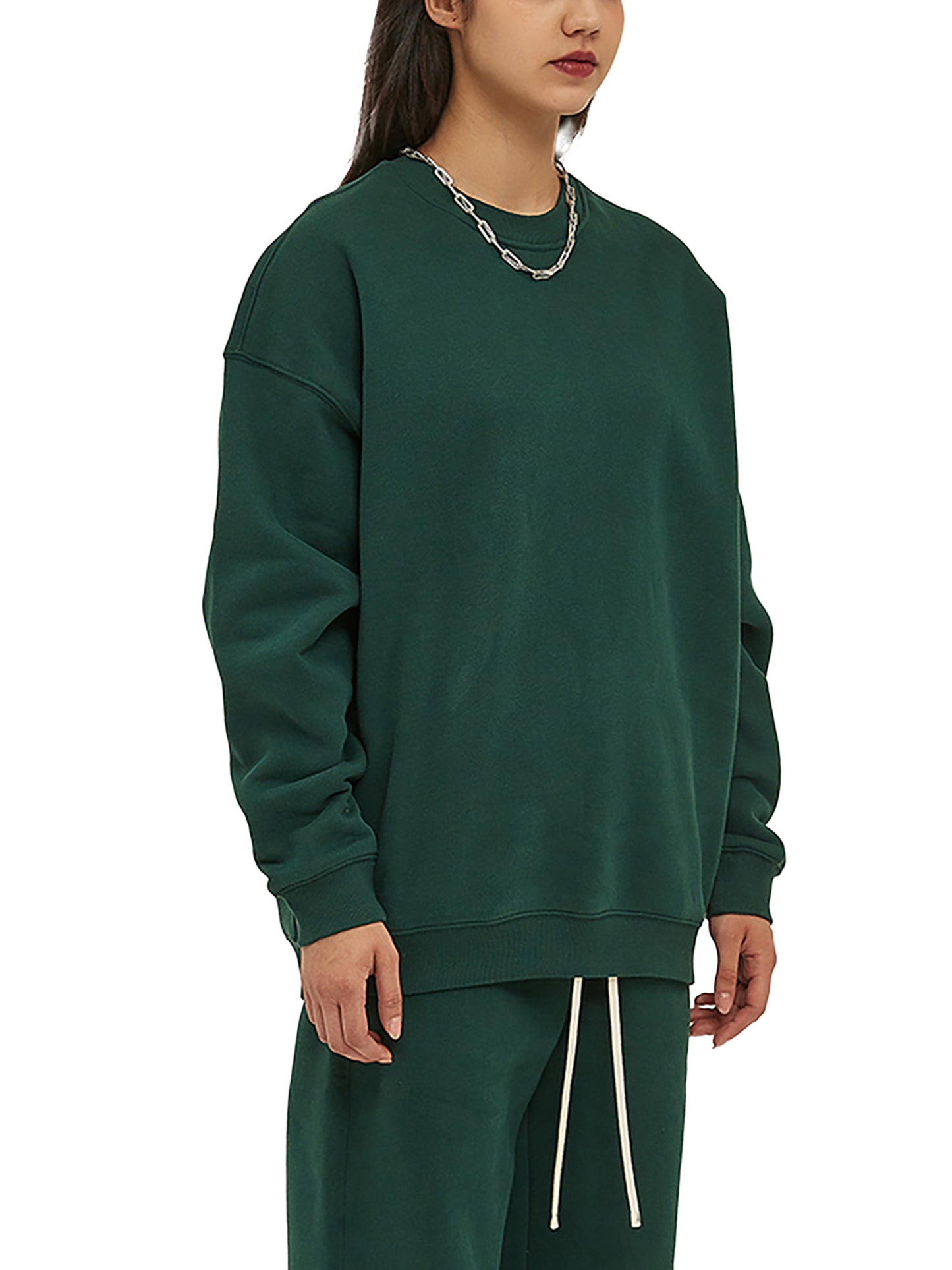 fleeced sweatshirt
