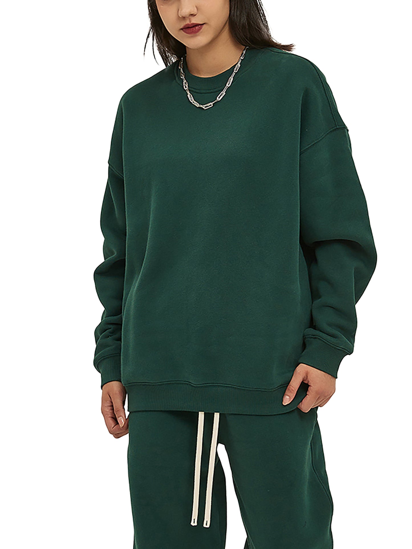 fleeced sweatshirt
