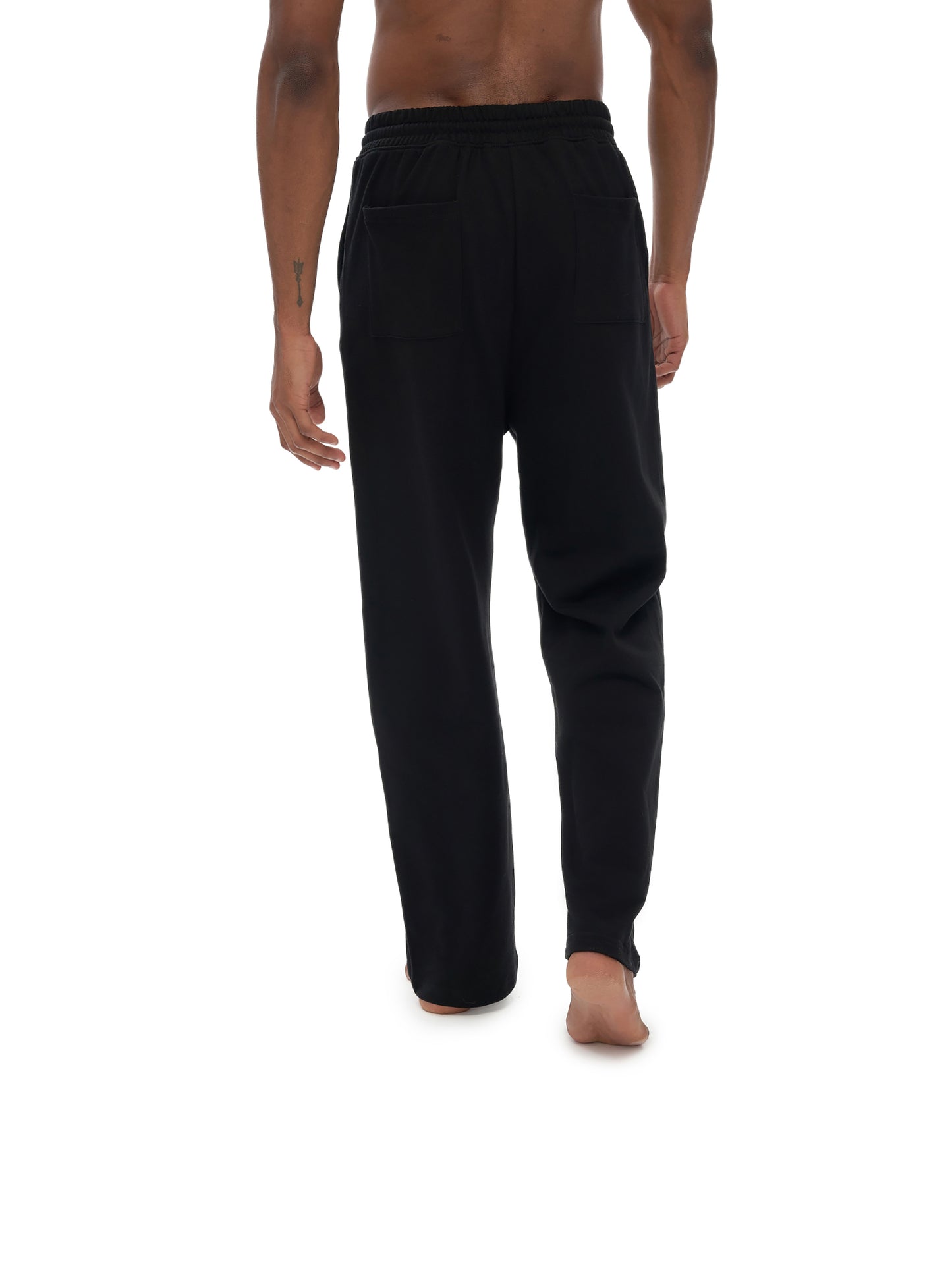 100% cotton fleece straight wide leg joggers 280 gsm