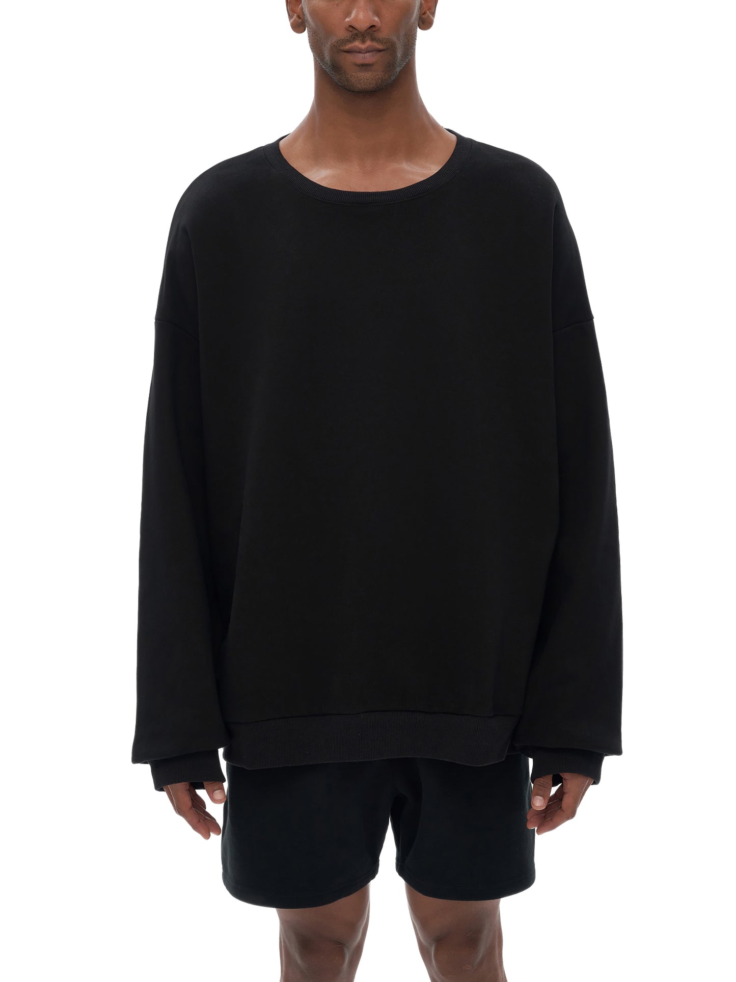 streetwear heavyweight drop shoulder oversized sweatshirt 460 gsm