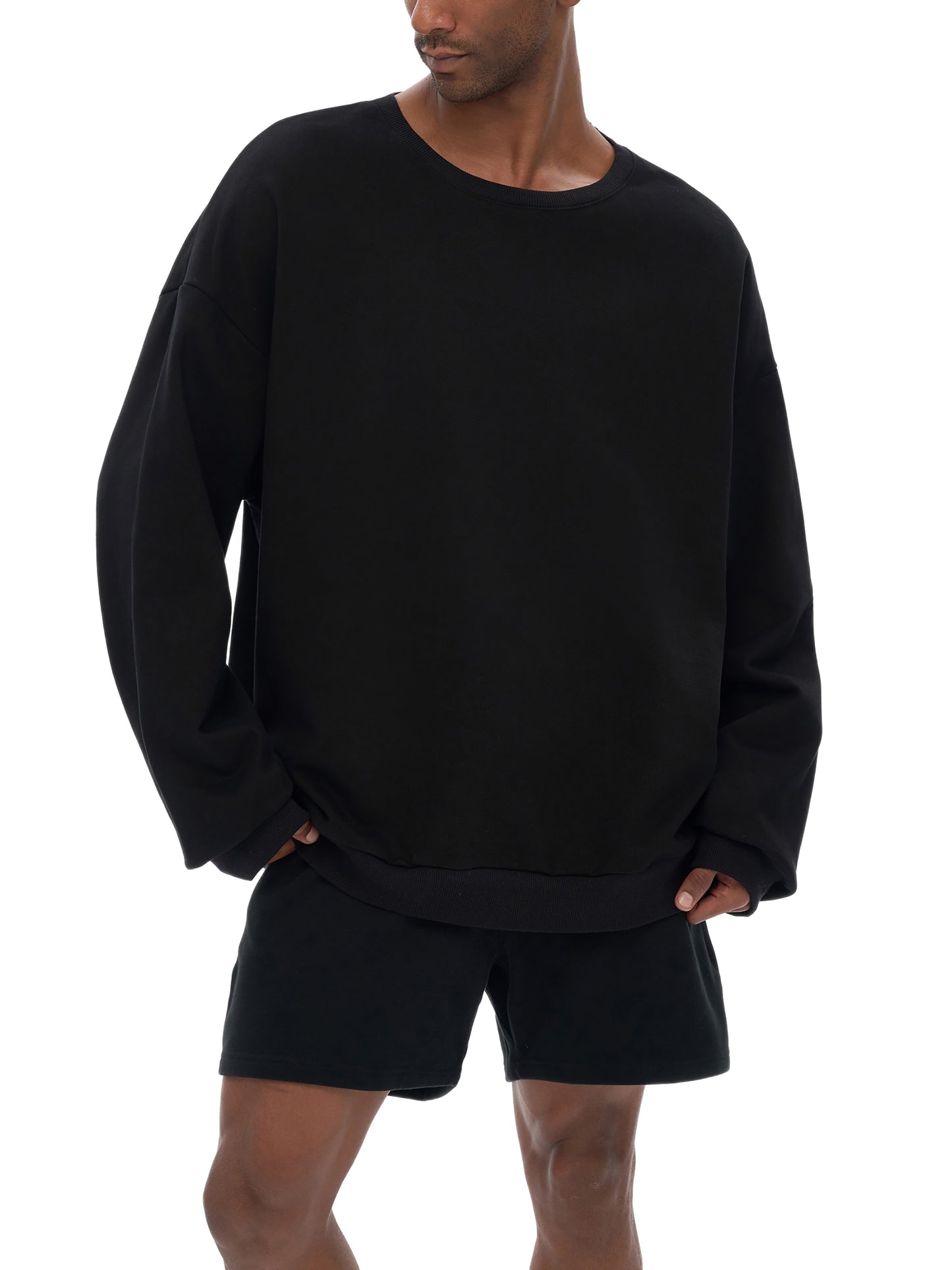 heavyweight drop shoulder sweatshirt