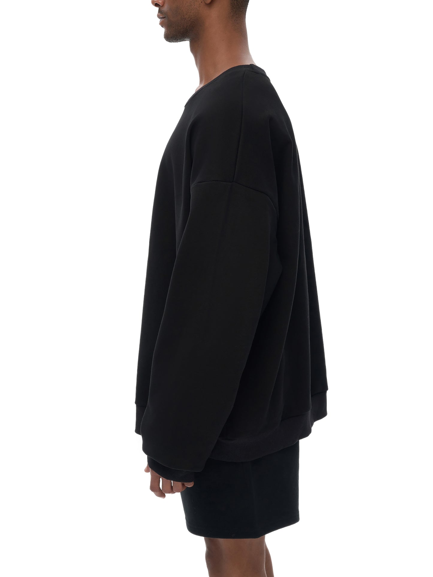 streetwear heavyweight drop shoulder oversized sweatshirt 460 gsm