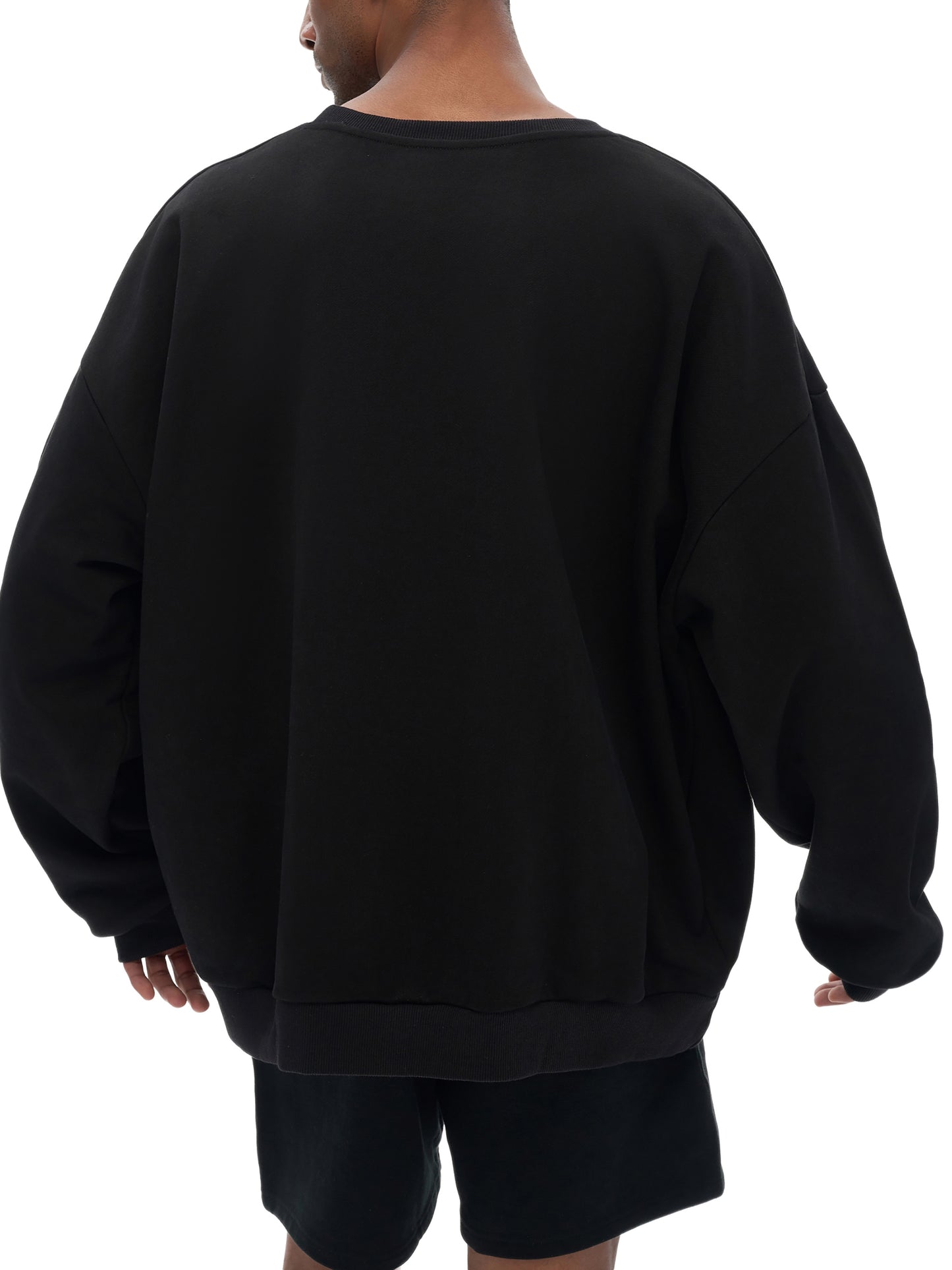 streetwear heavyweight drop shoulder oversized sweatshirt 460 gsm