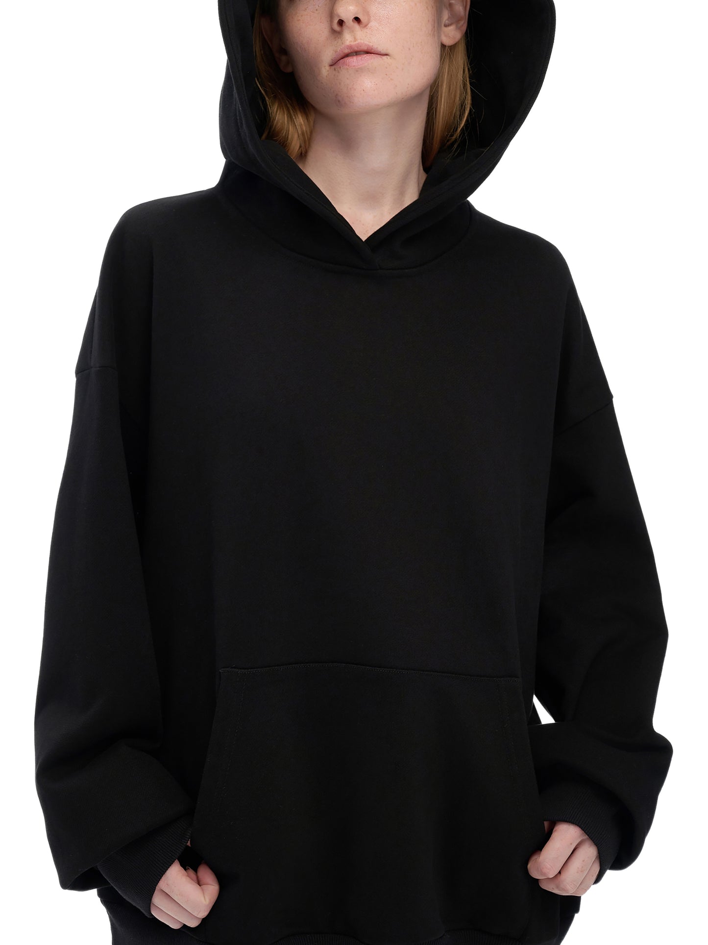 oversized heavyweight fleece hoodie 460 gsm