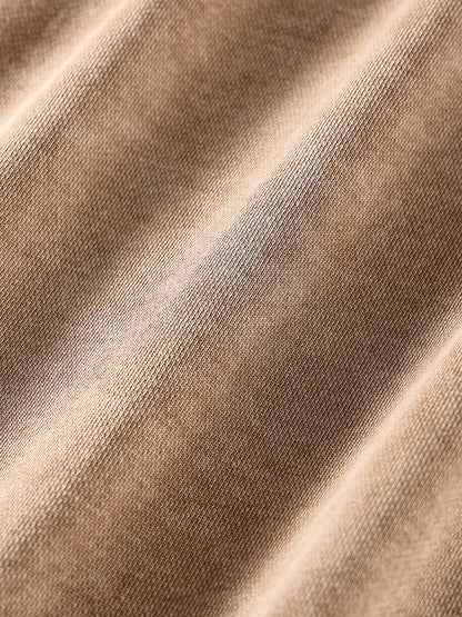 Acid Washed Loose Cotton Hoodie