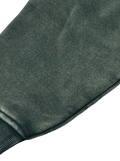 Acid Washed Zip-Through Fleece Hoodie
