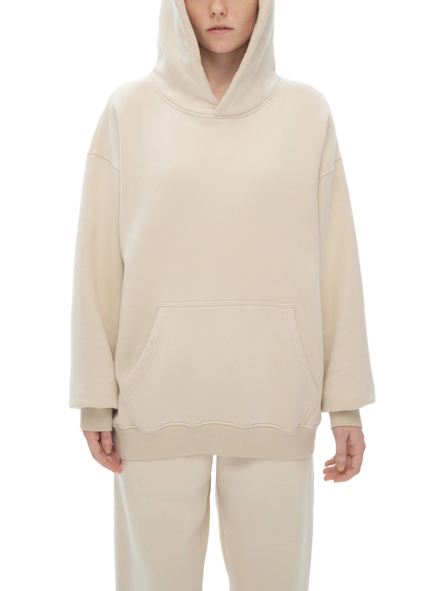 sunfade fleeced hoodie