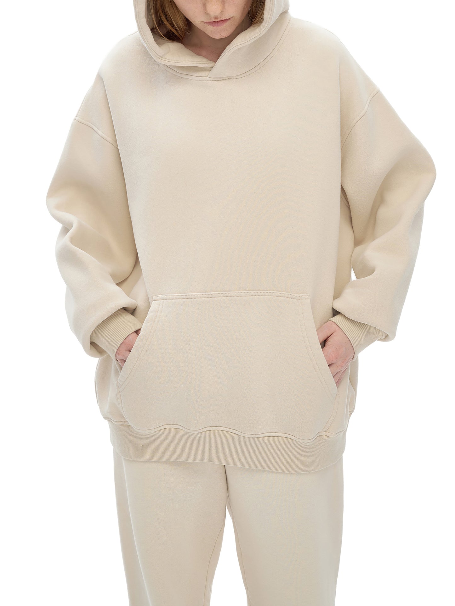 sunfade fleeced hoodie