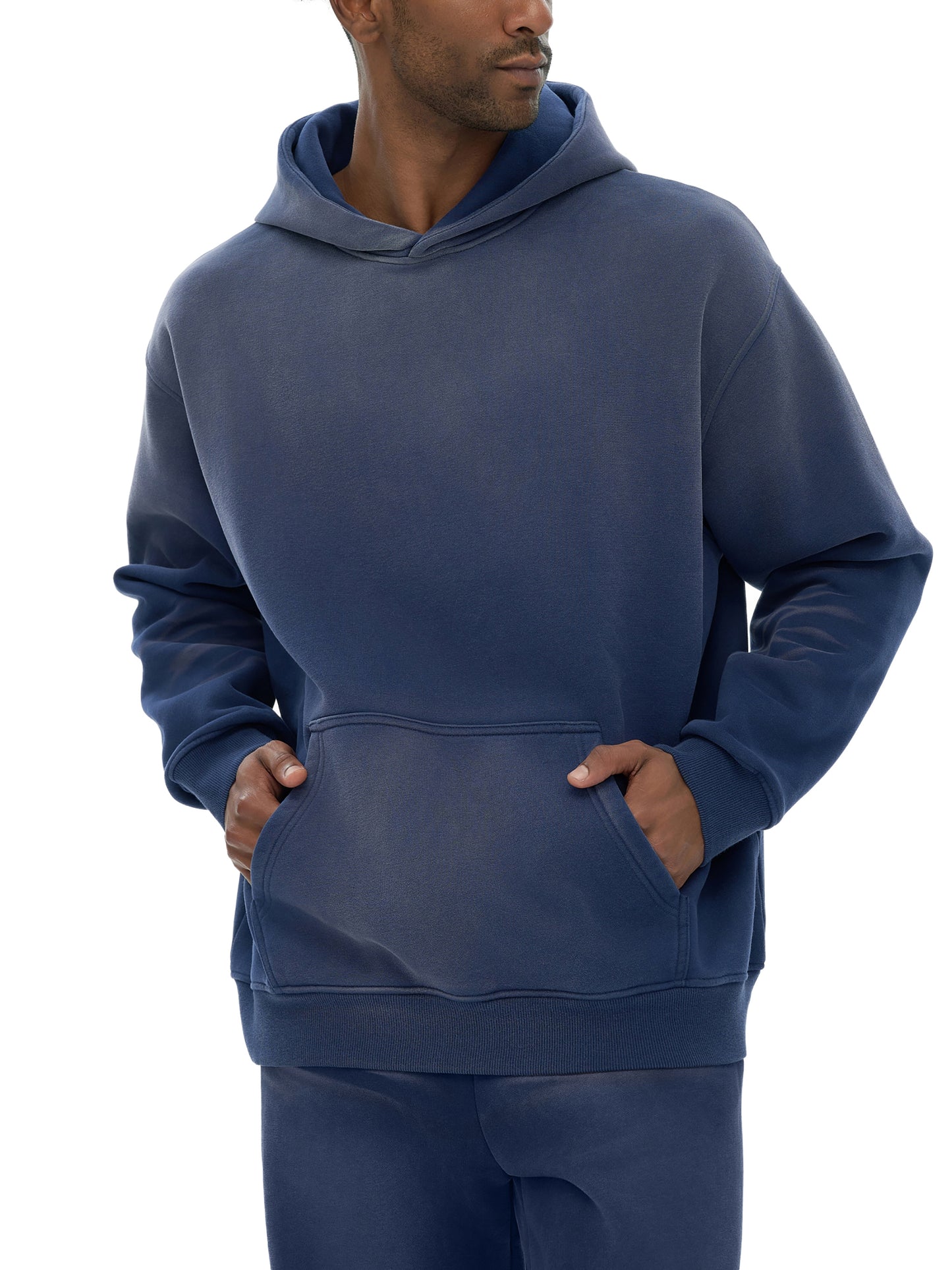 sunfade fleeced hoodie
