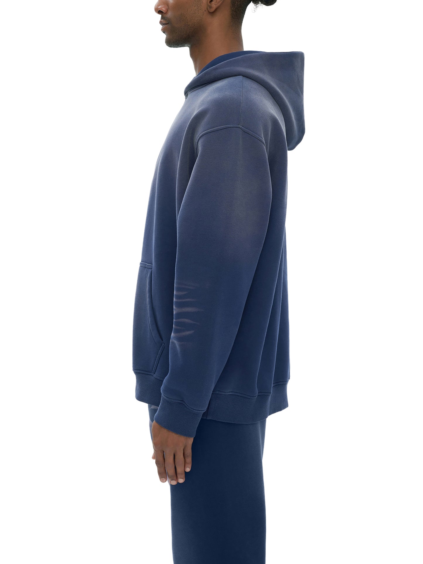 sunfade fleeced hoodie