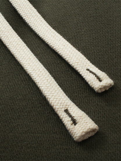 Solid Colour Fleece Straight Leg Joggers