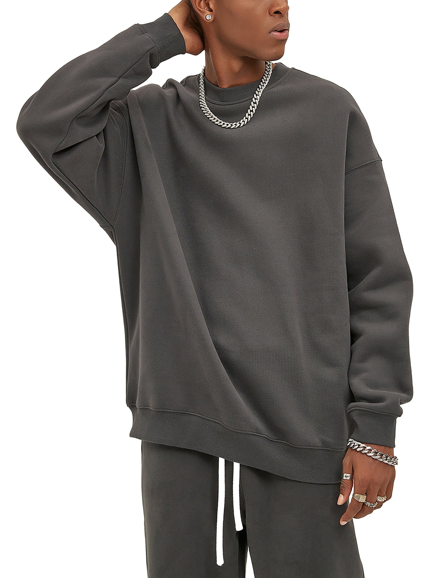 fleeced sweatshirt