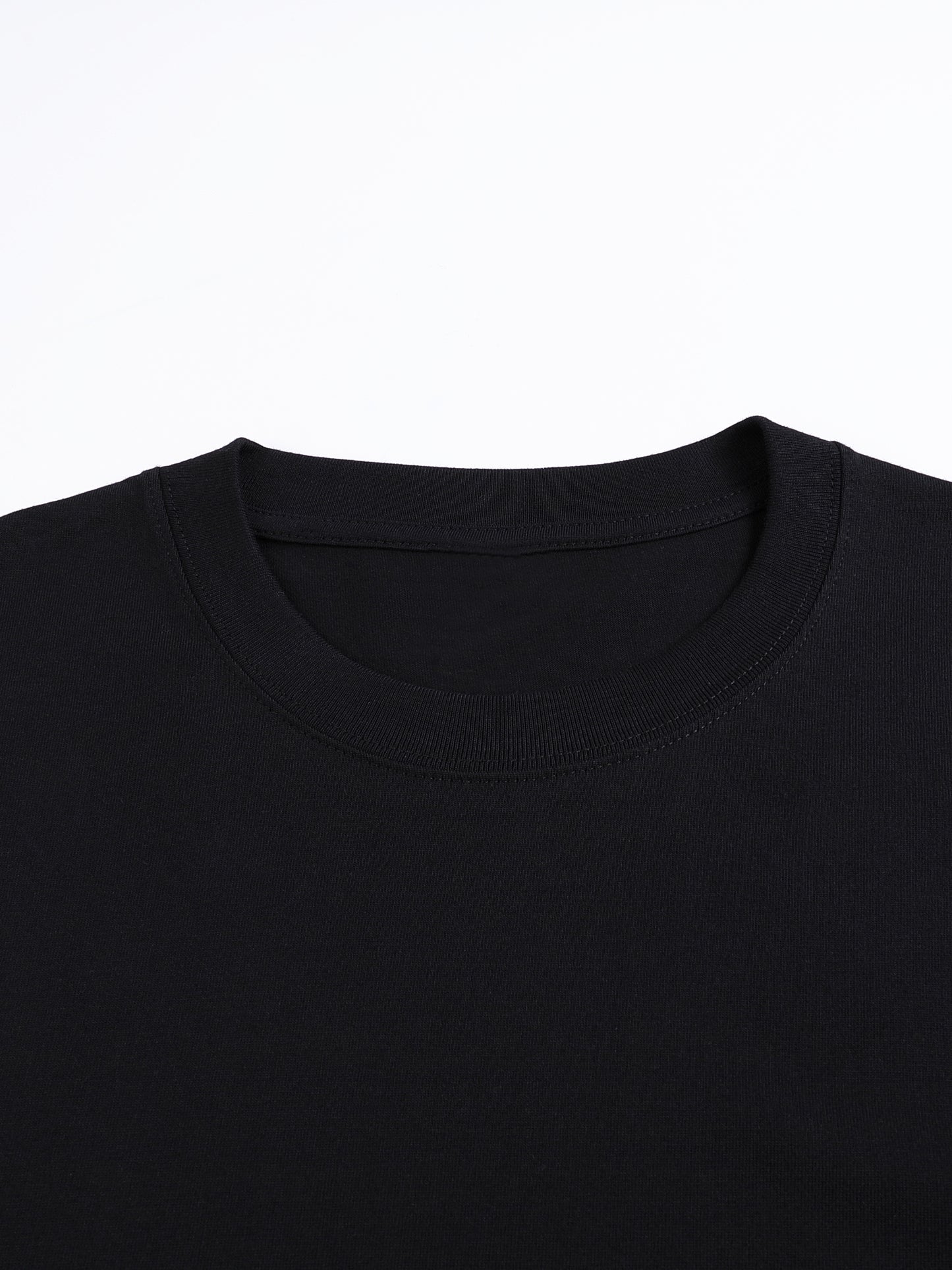 drop shoulder cotton t-shirt